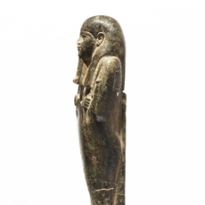 Shabti of dark granite